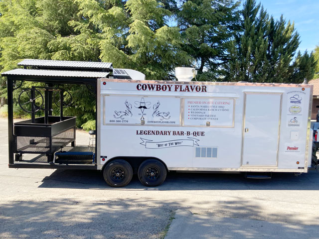 shelves inside refrigerator trailer
