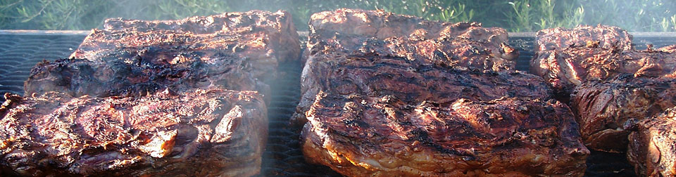 closeup of beef on grill
